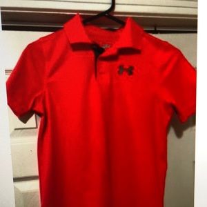 Under Armour golf youth boy heat gear polo. Size M